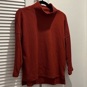 Ribbed sweater with mock turtleneck from Old Navy. Size medium.
